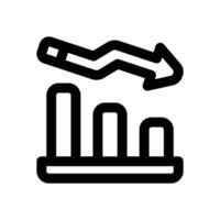 drawdown line icon. Clean and minimalist icon for websites, mobile apps, presentations, and logos. Fully scalable and customizable for any project. vector