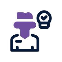personal branding dual tone icon. Sleek and modern icon for websites, mobile apps, marketing materials, and corporate design. Fully scalable and ready to use. vector