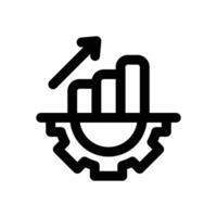 optimization line icon. Clean and minimalist icon for websites, mobile apps, presentations, and logos. Fully scalable and customizable for any project. vector
