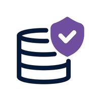 secure data dual tone icon. Sleek and modern icon for websites, mobile apps, marketing materials, and corporate design. Fully scalable and ready to use. vector