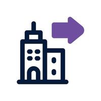 infrastructure development dual tone icon. Sleek and modern icon for websites, mobile apps, marketing materials, and corporate design. Fully scalable and ready to use. vector