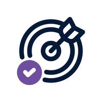 accomplished dual tone icon. Sleek and modern icon for websites, mobile apps, marketing materials, and corporate design. Fully scalable and ready to use. vector