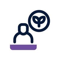profile growth dual tone icon. Sleek and modern icon for websites, mobile apps, marketing materials, and corporate design. Fully scalable and ready to use. vector