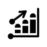 chart glyph icon. Strong and solid icon for websites, mobile interfaces, presentations, and visual branding. High quality and easy to edit. vector