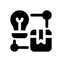 product development glyph icon. Strong and solid icon for websites, mobile interfaces, presentations, and visual branding. High quality and easy to edit. vector