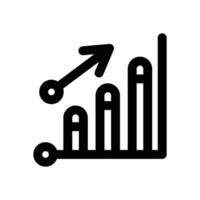 chart line icon. Clean and minimalist icon for websites, mobile apps, presentations, and logos. Fully scalable and customizable for any project. vector