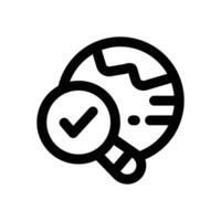 global research line icon. Clean and minimalist icon for websites, mobile apps, presentations, and logos. Fully scalable and customizable for any project. vector