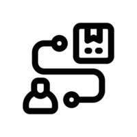 niche market line icon. Clean and minimalist icon for websites, mobile apps, presentations, and logos. Fully scalable and customizable for any project. vector