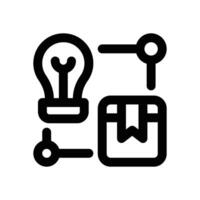 product development line icon. Clean and minimalist icon for websites, mobile apps, presentations, and logos. Fully scalable and customizable for any project. vector