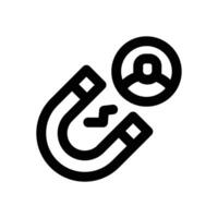 customer acquisition line icon. Clean and minimalist icon for websites, mobile apps, presentations, and logos. Fully scalable and customizable for any project. vector