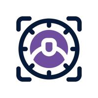 target audience dual tone icon. Sleek and modern icon for websites, mobile apps, marketing materials, and corporate design. Fully scalable and ready to use. vector
