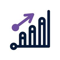 chart dual tone icon. Sleek and modern icon for websites, mobile apps, marketing materials, and corporate design. Fully scalable and ready to use. vector