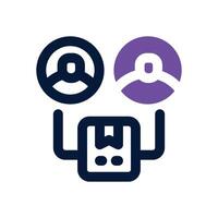 segmentation dual tone icon. Sleek and modern icon for websites, mobile apps, marketing materials, and corporate design. Fully scalable and ready to use. vector