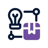 product development dual tone icon. Sleek and modern icon for websites, mobile apps, marketing materials, and corporate design. Fully scalable and ready to use. vector