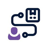 niche market dual tone icon. Sleek and modern icon for websites, mobile apps, marketing materials, and corporate design. Fully scalable and ready to use. vector