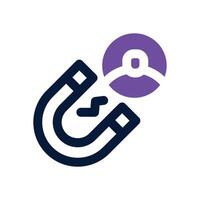 customer acquisition dual tone icon. Sleek and modern icon for websites, mobile apps, marketing materials, and corporate design. Fully scalable and ready to use. vector