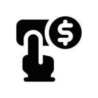 choose glyph icon. Strong and solid icon for websites, mobile interfaces, presentations, and visual branding. High quality and easy to edit. vector