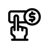 choose line icon. Clean and minimalist icon for websites, mobile apps, presentations, and logos. Fully scalable and customizable for any project. vector