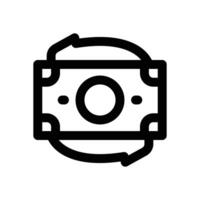 return on investment line icon. Clean and minimalist icon for websites, mobile apps, presentations, and logos. Fully scalable and customizable for any project. vector