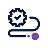 procedure dual tone icon. Sleek and modern icon for websites, mobile apps, marketing materials, and corporate design. Fully scalable and ready to use. vector