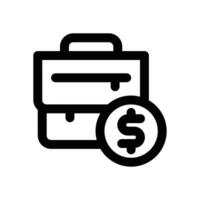 suitcase line icon. Clean and minimalist icon for websites, mobile apps, presentations, and logos. Fully scalable and customizable for any project. vector