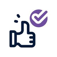 appreciation dual tone icon. Sleek and modern icon for websites, mobile apps, marketing materials, and corporate design. Fully scalable and ready to use. vector