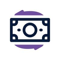 return on investment dual tone icon. Sleek and modern icon for websites, mobile apps, marketing materials, and corporate design. Fully scalable and ready to use. vector