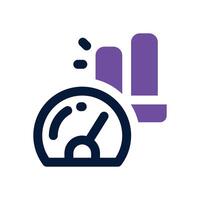 benchmark dual tone icon. Sleek and modern icon for websites, mobile apps, marketing materials, and corporate design. Fully scalable and ready to use. vector