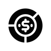asset management glyph icon. Strong and solid icon for websites, mobile interfaces, presentations, and visual branding. High quality and easy to edit. vector
