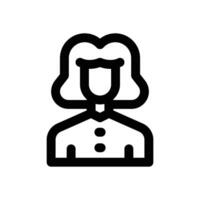 financial advisor line icon. Clean and minimalist icon for websites, mobile apps, presentations, and logos. Fully scalable and customizable for any project. vector