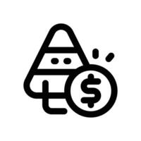 pyramid line icon. Clean and minimalist icon for websites, mobile apps, presentations, and logos. Fully scalable and customizable for any project. vector
