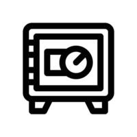 safebox line icon. Clean and minimalist icon for websites, mobile apps, presentations, and logos. Fully scalable and customizable for any project. vector