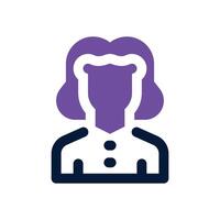 financial advisor dual tone icon. Sleek and modern icon for websites, mobile apps, marketing materials, and corporate design. Fully scalable and ready to use. vector