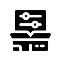 customization package glyph icon. Strong and solid icon for websites, mobile interfaces, presentations, and visual branding. High quality and easy to edit. vector