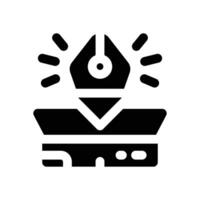 product design glyph icon. Strong and solid icon for websites, mobile interfaces, presentations, and visual branding. High quality and easy to edit. vector