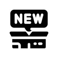 new product glyph icon. Strong and solid icon for websites, mobile interfaces, presentations, and visual branding. High quality and easy to edit. vector
