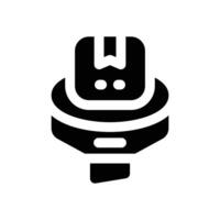 filtering glyph icon. Strong and solid icon for websites, mobile interfaces, presentations, and visual branding. High quality and easy to edit. vector