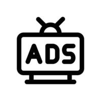 advertisement line icon. Clean and minimalist icon for websites, mobile apps, presentations, and logos. Fully scalable and customizable for any project. vector