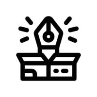 product design line icon. Clean and minimalist icon for websites, mobile apps, presentations, and logos. Fully scalable and customizable for any project. vector