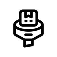 filtering line icon. Clean and minimalist icon for websites, mobile apps, presentations, and logos. Fully scalable and customizable for any project. vector