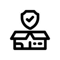product safety line icon. Clean and minimalist icon for websites, mobile apps, presentations, and logos. Fully scalable and customizable for any project. vector