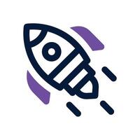 start up dual tone icon. Sleek and modern icon for websites, mobile apps, marketing materials, and corporate design. Fully scalable and ready to use. vector