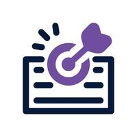 goal list dual tone icon. Sleek and modern icon for websites, mobile apps, marketing materials, and corporate design. Fully scalable and ready to use. vector