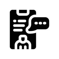 comment glyph icon. Strong and solid icon for websites, mobile interfaces, presentations, and visual branding. High quality and easy to edit. vector