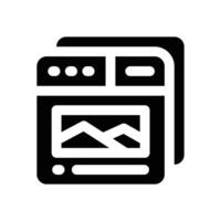 image glyph icon. Strong and solid icon for websites, mobile interfaces, presentations, and visual branding. High quality and easy to edit. vector