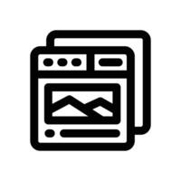 image line icon. Clean and minimalist icon for websites, mobile apps, presentations, and logos. Fully scalable and customizable for any project. vector