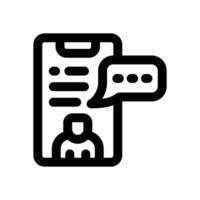 comment line icon. Clean and minimalist icon for websites, mobile apps, presentations, and logos. Fully scalable and customizable for any project. vector