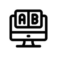 compare line icon. Clean and minimalist icon for websites, mobile apps, presentations, and logos. Fully scalable and customizable for any project. vector