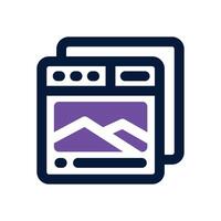 image dual tone icon. Sleek and modern icon for websites, mobile apps, marketing materials, and corporate design. Fully scalable and ready to use. vector