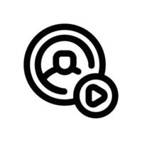 user line icon. Clean and minimalist icon for websites, mobile apps, presentations, and logos. Fully scalable and customizable for any project. vector